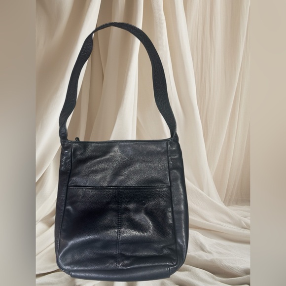 Sven of Berkeley leather wide strap black tote - Picture 1 of 7